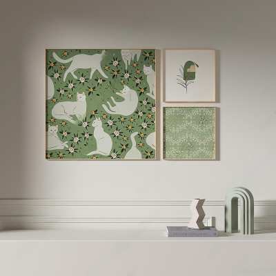 现代装饰画3D模型下载